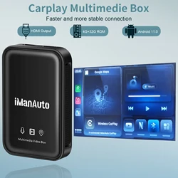 Carplay – autoradio Android, 4 go/32 go, mirrorlink, lecteur multimédia sans fil, avec ia, Netflix, pour voiture VW/Volvo 