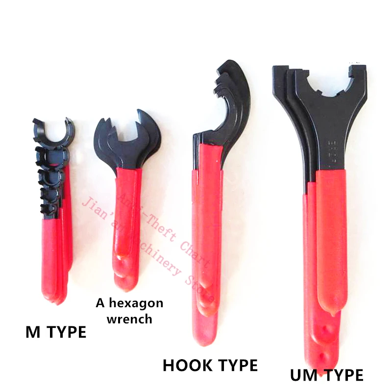 ER nut wrench ER16 ER20 ER25 ER32 ER40 wrench A M UM type CNC tool handle APU hook clamping special spanner keys for nut
