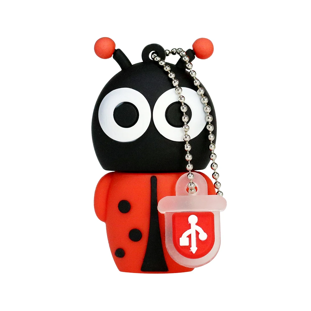 Мультяшный USB флэш-накопитель 8 ГБ Милая Божья коровка USB 2,0 Флешка 32 ГБ флеш-накопитель 16 Гб USB Memoria Stick Beetles Flashdrive диск памяти - Цвет: Style 2