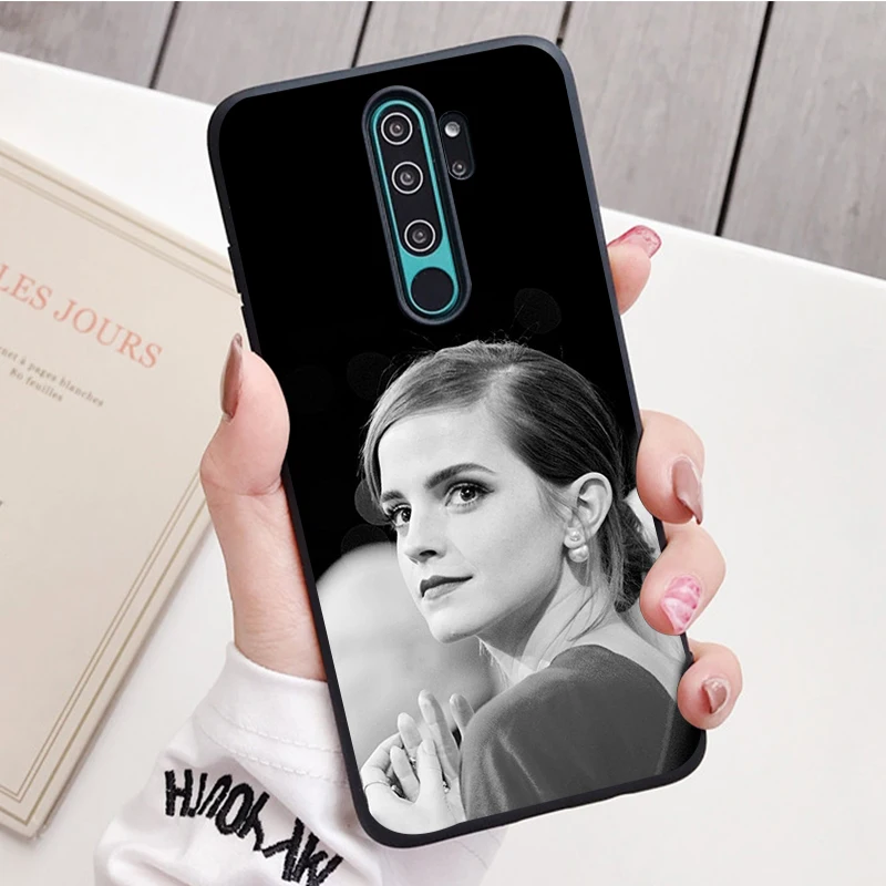 Emma watson black Silicone Phone Case For Redmi note 8 7 Pro S 8T for redmi 9 7A Cover Shell 