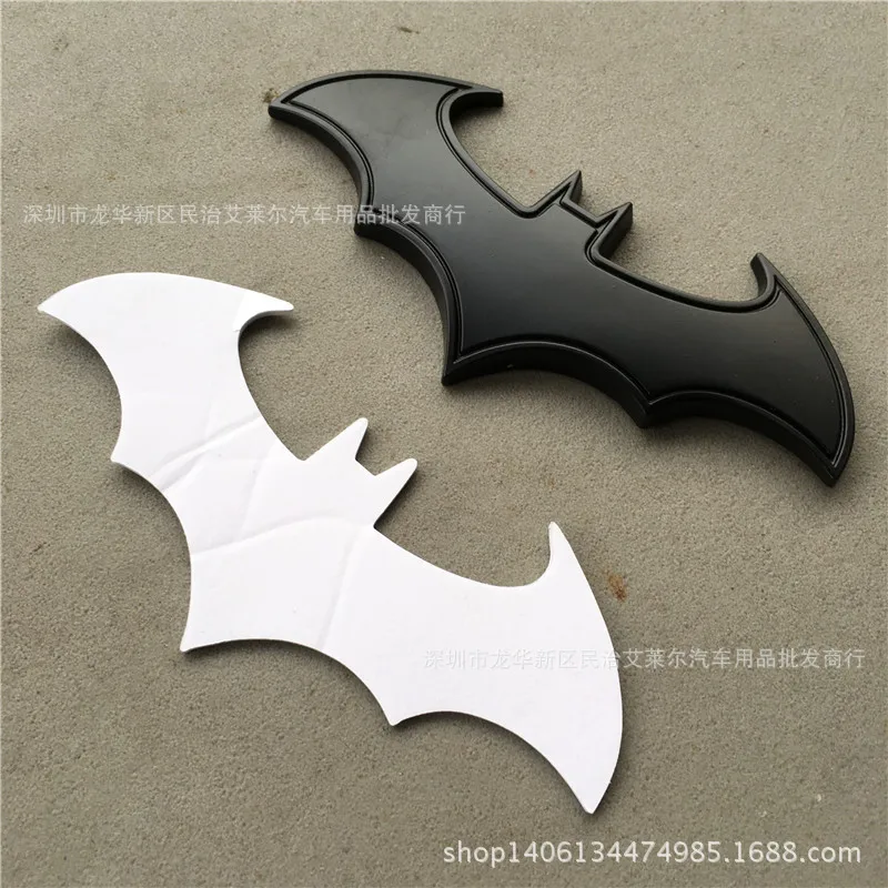 Large Size Metal Cool Bat Car Logo Modified Car Stickers Tail Tag Machine Cover Standard Side Label Bat Man