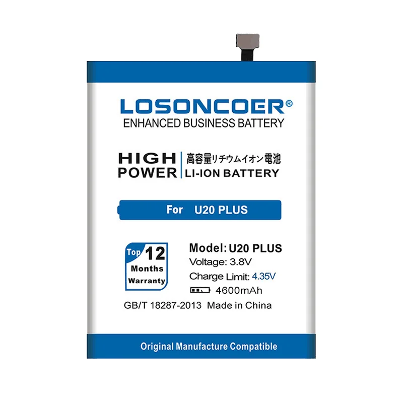Аккумулятор LOSONCOER 4600 мАч для Oukitel U20 Plus высококачественный Сменный аккумулятор