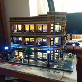 

LED Light Kit For Creator Expert City Street Bookstore Cafe building Blocks bricks Lighting Set Compatible With 15017