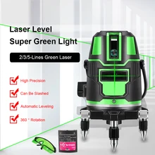 

Self leveling Laser Level 360 Cross Line Laser Level Green Radius Alternating Direct Horizontal Vertical with Recharge Battery