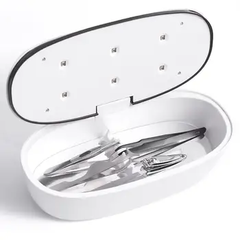 

LED UV Sterilizer Box Makeup Brush Personal Care Tools Disinfection Box Mask Jewelry Phones Cleaner Disinfection Cabinet UV Lamp