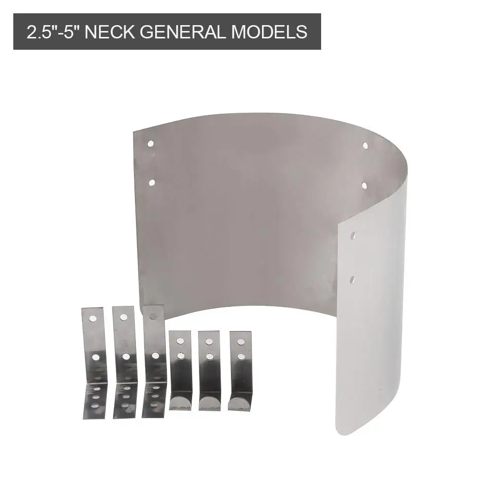 

Air Filter Cover Heat Shield Stainless Steel Racing Car Cold Air Intake Cone Motion Filter Covers Black