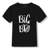1pc Family Matching Summer T-shirt Big Bro & Lil Bro BoyTees Newborn Toddler Romper Big Brother Little Brother Sibling Outfits 2