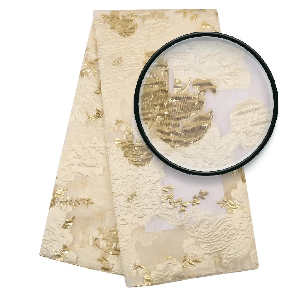 Французский стиль Роскошный зеленый синий фиолетовый цветочный Металлик Жаккардовая парча ткань для платья пальто tissu tela