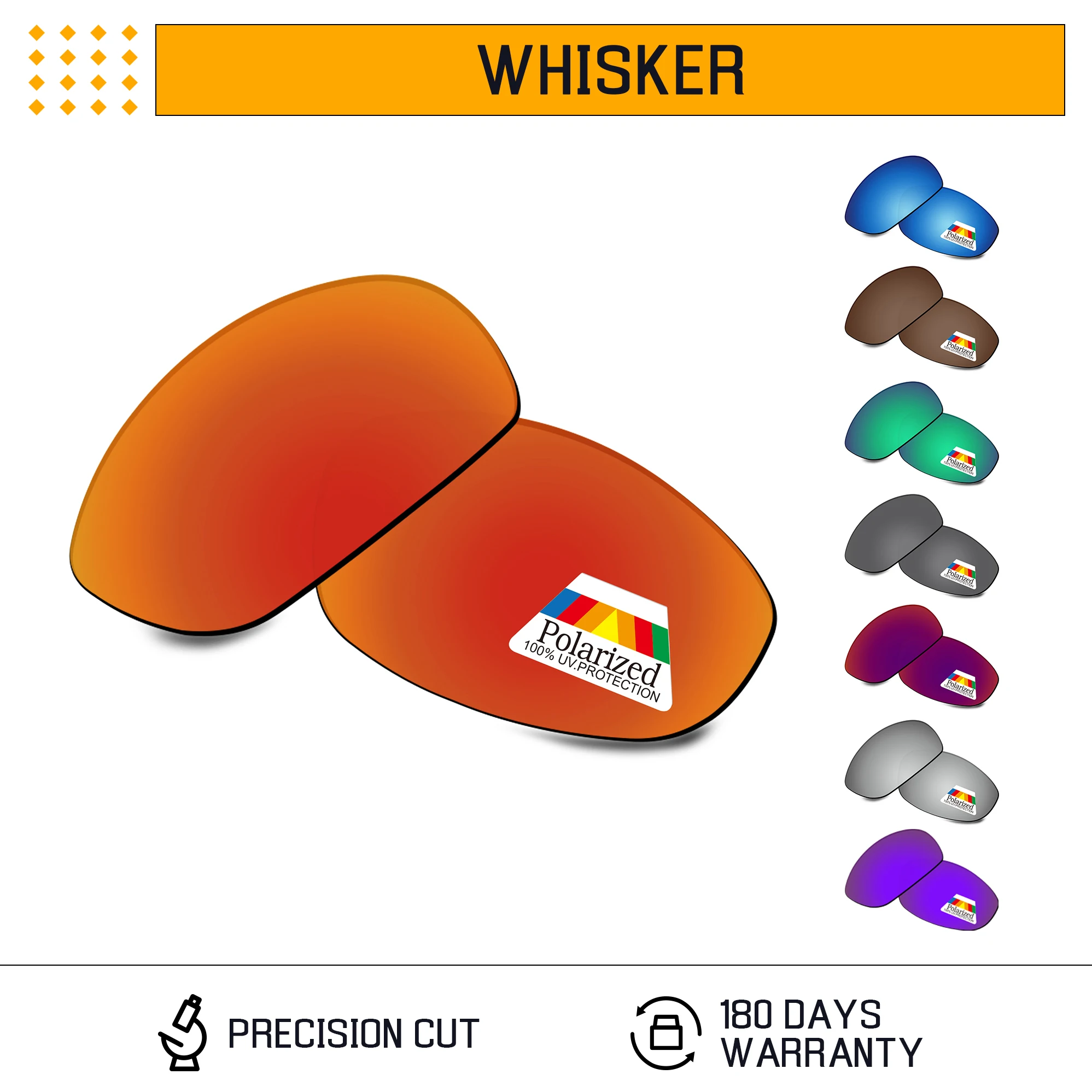 Сменные поляризованные линзы Bwake для очков Oakley Whisker, несколько вариантов