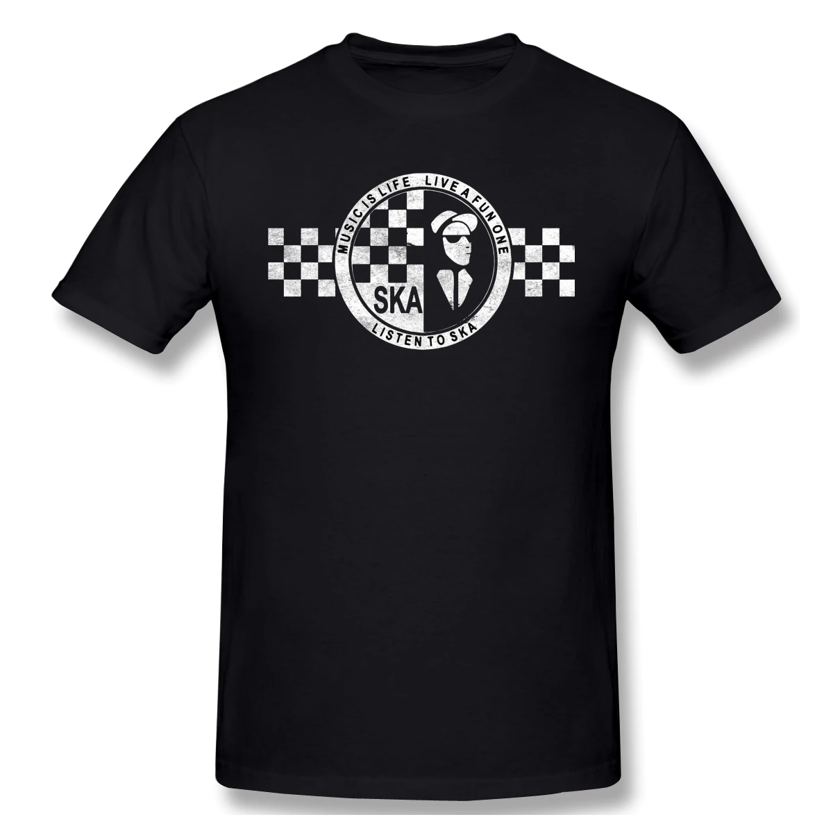 Rude Girl - T-Shirt Donna In Cotone Organico Musica Ska - Stampa Con Inchiostri Vegetali