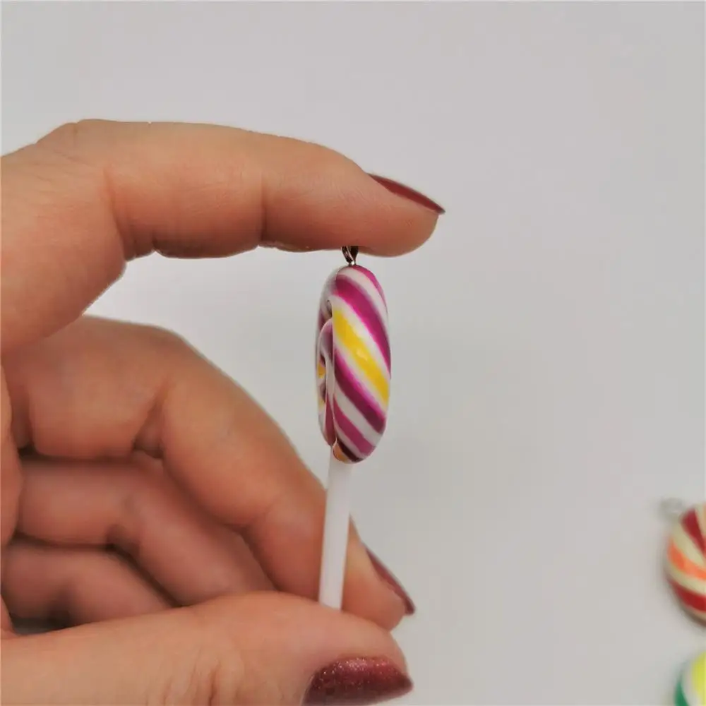 6 шт. Радужный леденец для слайма DIY конфеты полимерный шарик наполнитель дополнение клейкие аксессуары игрушки Моделирование комплект глины для детей