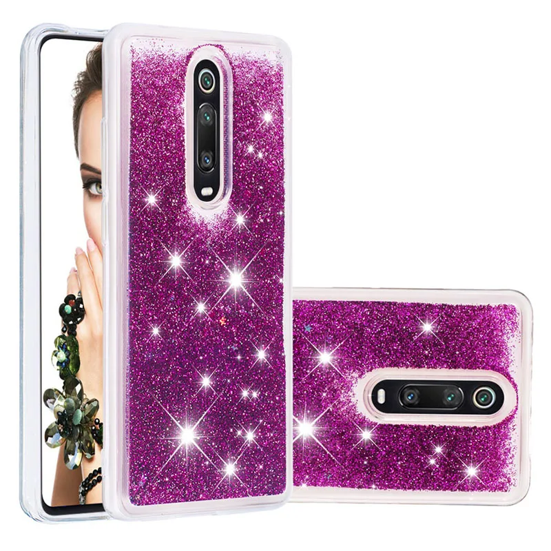 Блестящий чехол для Xiaomi mi 9 T Pro Cute Bling Dyna mi c Liquid Full Cover Xao mi Red mi K20 Xio mi 9 T 9 T Мягкий силиконовый чехол s