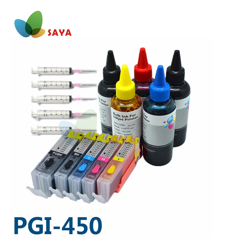 PGI-450 Refill ink kit For Canon PIXMA IP7240 MG5440 MG5540 MG6440 MG6640 MG5640 MX924 MX724 IX6840 printer pgi450 cartridge | Компьютеры
