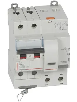 

Automatic residual current circuit breaker pole 16A Legrand DX3 411158 (Type AC, 10 kA)