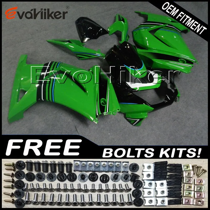 Пользовательские мотоцикла хомут для ZX250R EX250 2008 2009 2010 2011 2012 ABS Двигатель листовой металл комплект литья под давлением, розового и серебристого цвета+ подарки - Цвет: X