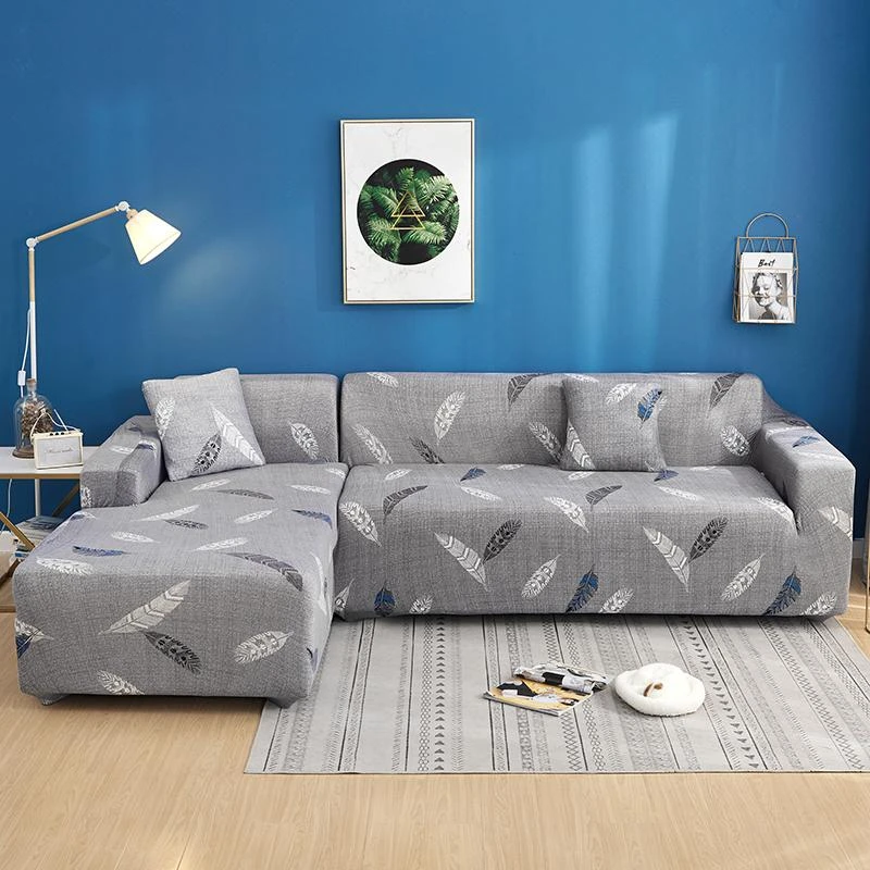 Corner Sofa Covers Living Room Elastic | Feather Corner Sofa Cover |  Chairlong Cover - Sofa Cover/slipcover - Aliexpress