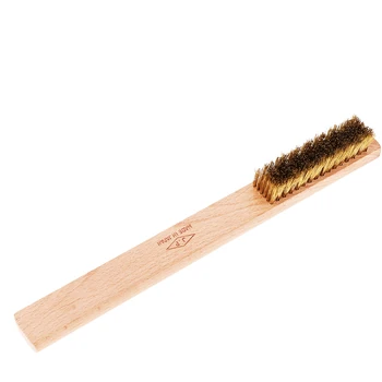 

Brass Wire Brush with Wood Handle Soft Bristle Copper Brush Rust Paint Dirt Removal Tools