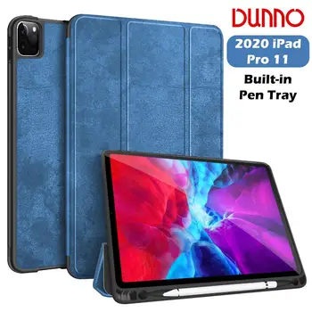 

New iPad Pro 2020 Case For 2018 iPad Pro 11 Case With Pencil Holder Cover 2020 iPad Pro 11 2nd Gen Auto Sleep/Wake Smart Case