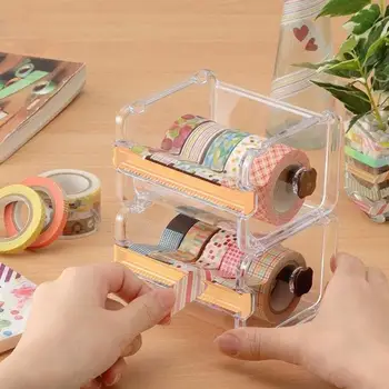 

Creative Washi Tape Cutter Set 1 Layer Washi Tape Dispenser Cutter Case For School Supplies Office Stationery Dropshipping