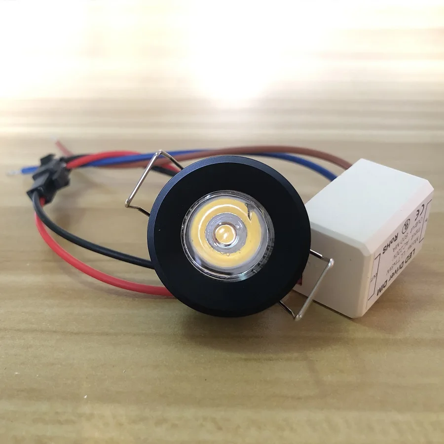 Mini Spot LED Encastrable 1W 12V - Lumière Rouge DC12V diamètre 30mm