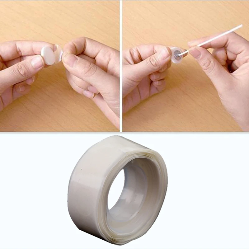 12mm Transparent Candle Making Wicks Stickers Movable double sided