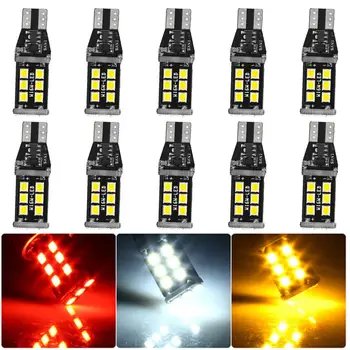 

Car Lights 10Pcs T15 W16W 2835 15SMD LED Canbus Car Reverse Backup Turn Signal Light Bulb