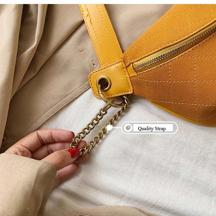 DORANMI осень поясная сумка женские поясные сумки 2019 ромбовидная решетка Женская нагрудная сумка цепочка ремень сумка Роскошные брендовые