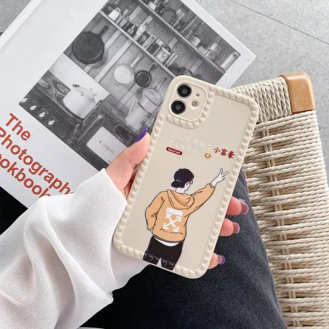 Creative Cartoon Cute Silicone Elastic Soft Case For IPhone 12 11 Pro Mini XR X XS Max 7 8 SE 2020 6 6s Plus Original Cover T4