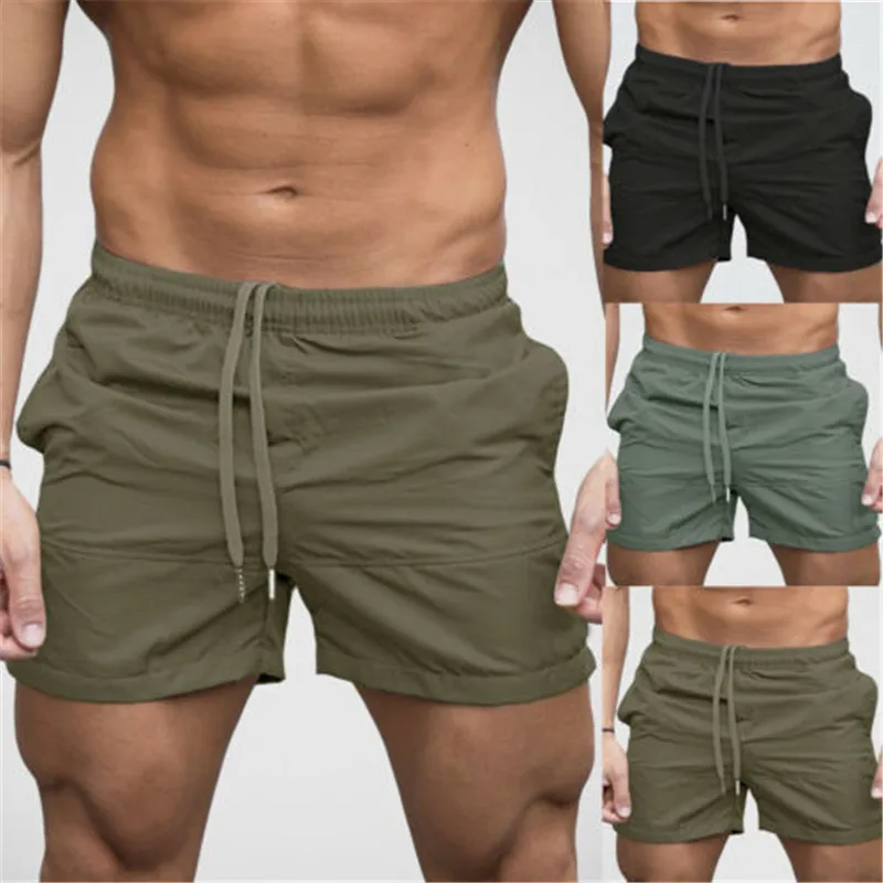 Men's Summer Sports Training Bodybuilding Shorts Workout Fitness GYM Short Pants Jogger Pant Sweatpant Trousers | Мужская одежда