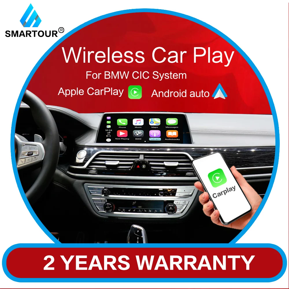 Smartour беспроводной CarPlay для IOS/Android автомобильный интерфейсный бокс BMW E60 E70 E71 E84 F01 F02