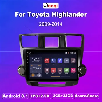 

2G RAM 32G ROM 10.1 Inch HD Full Touch Android 8.1 GPS Navigation for Toyota highlander 2009-2014 Stereo System