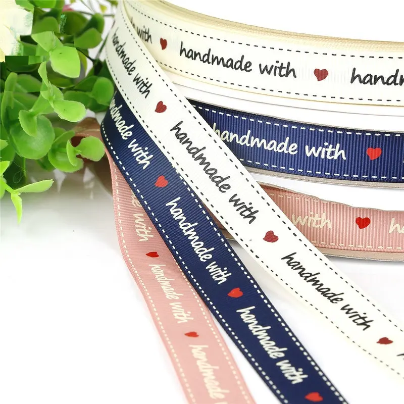 

5 Meters Wrapping Ribbon Grosgrain 15MM DIY Handmade Gift Wrapping Ribbon Bouquet Ribbons Threaded handmade Ribbon Handmade with