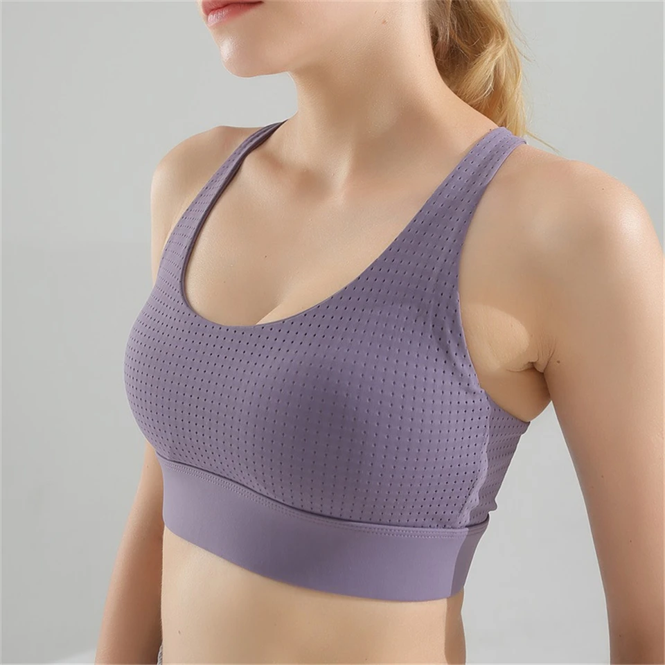 Ариэль Сары Спортивный Бюстгальтер Сексуальная йога сплошной Танк укороченный Топ для женщин дышащий фитнес пуш-ап Тренажерный зал Бег ударопрочный Топ