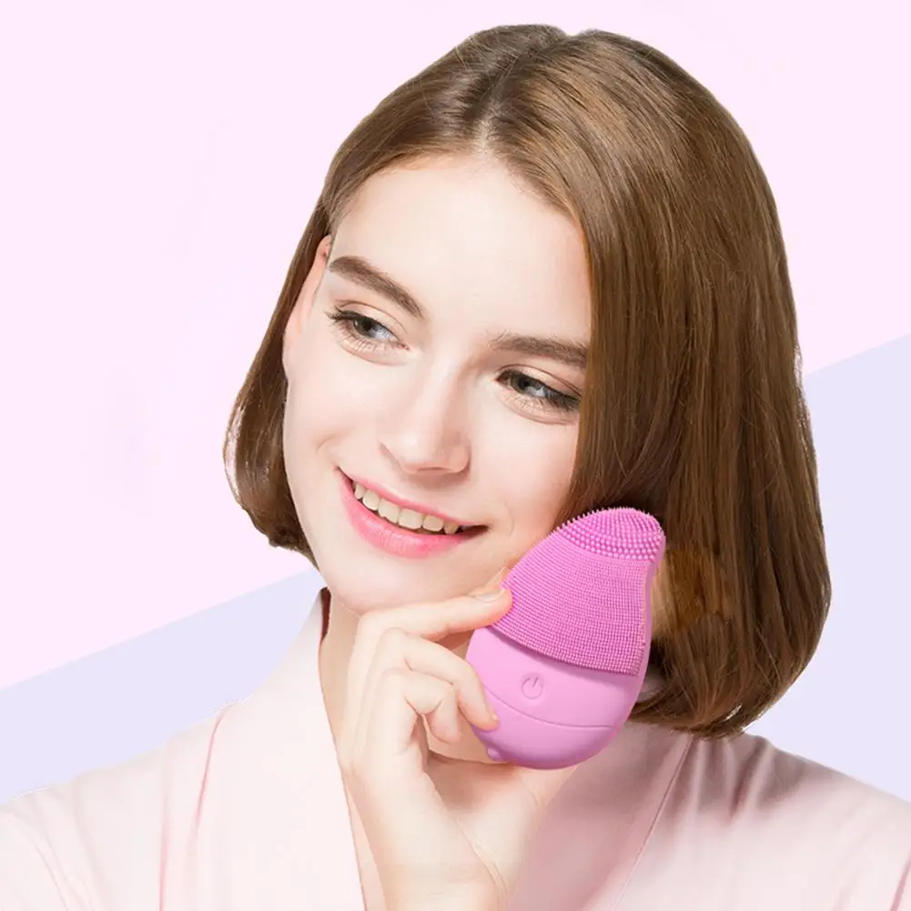 Silicone Cleansing Instrument Electric Washing Machine Washing Brush Face Facial Pore Cleaner Washing Face Washing Instrument