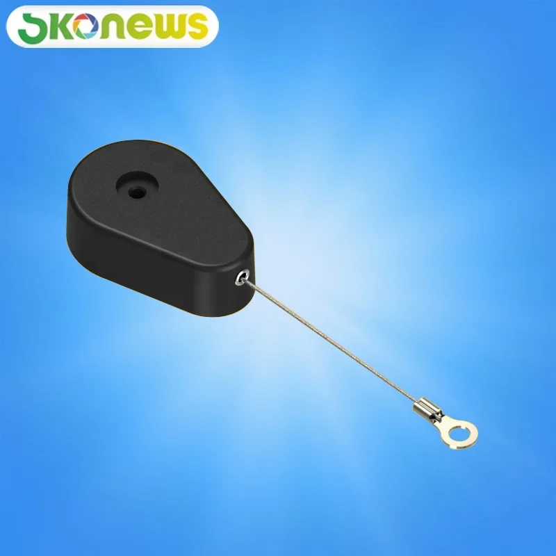skonews_Plastic_Wholesale_Retractable_Cuboid_Security_Anti_Theft_Pull_Box_Tether_Cable _with_Sticking_Metal_Plate_End