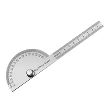 Rapporteur demi cercle réglable de 180 degrés, Rotation arbitraire de 0 à 150 degrés, conception de vis de 180mm