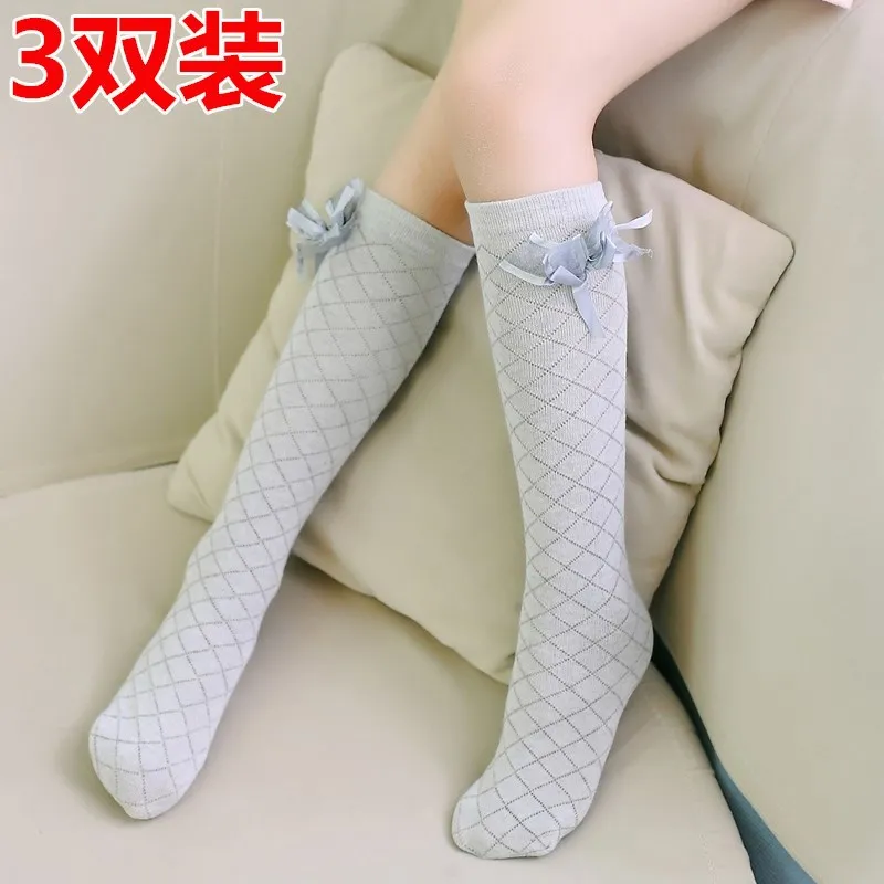 

Socks Girls Knee Socks Children Stockings Semi-Stockings Baby Tube Spring And Autumn Students Pile Style School Uniform Socks