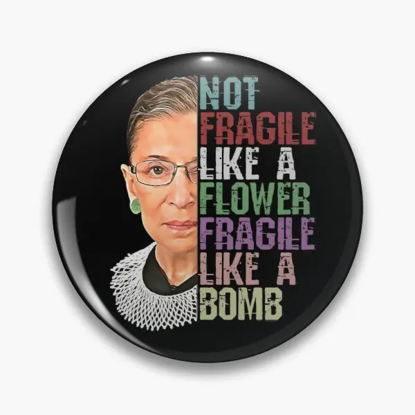 Rbg не хрупкая как цветок ли настраиваемая мягкая булавка для пуговиц Модный