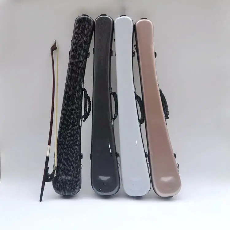 Double Bass Bow Case/Box Carbon Fiber Hold 2pcs Bows Strong Black