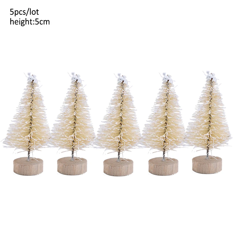 5-16 см мини-елка arbol de navidad поддельные сосны DIY фото реквизит для украшения дома Рождественский подарок на год - Цвет: 5pcs 5cm B01
