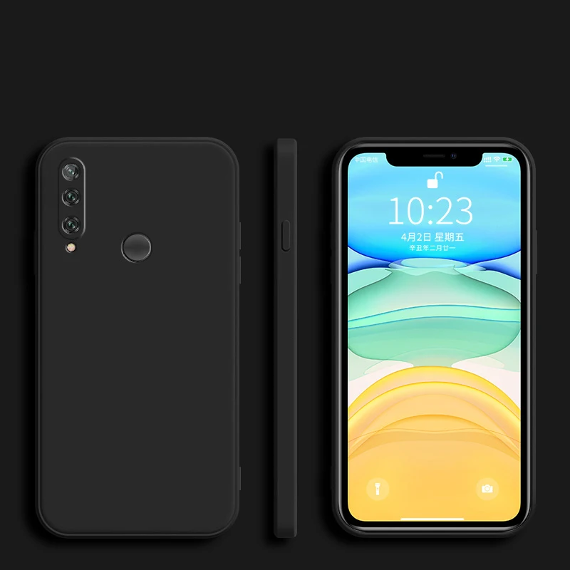 Stylish Silicone Square Frame Phone Case - Full Protection Soft Cover