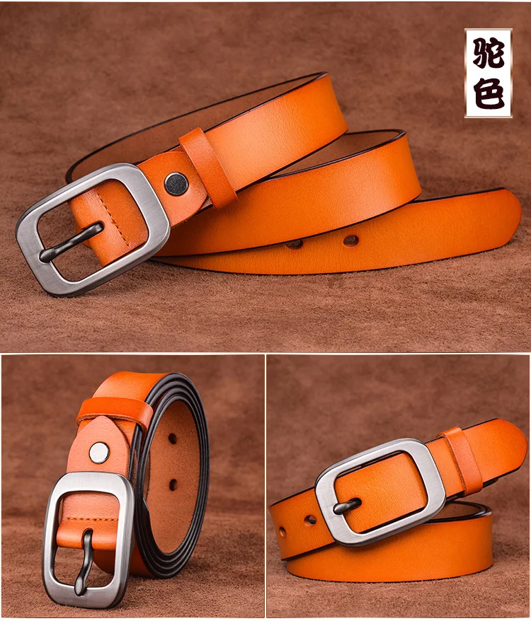 Ceinture Femme Cuir Véritable – Noire – Fabriquée En France – Taille Unique