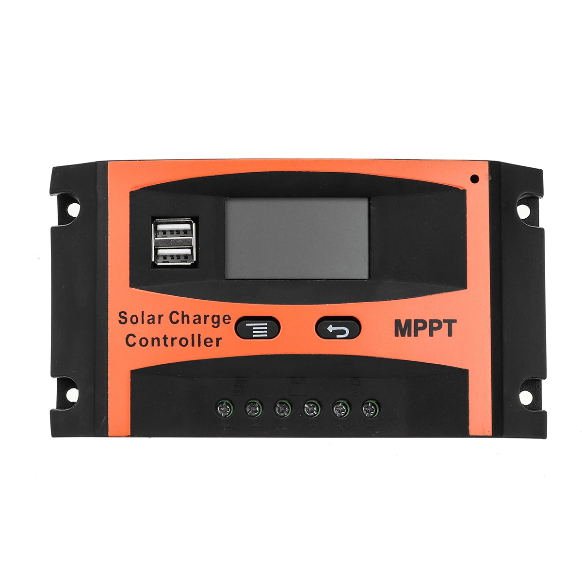 Эффективный MPPT 30A/40A/50A/60A 12V 24V автоматический контроллер заряда двойной USB ЖК-дисплей контроллеры солнечная батарея для телефона регулятор