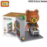 LOZ 9432 no box Детские игрушки для купания, животные океана, Игрушки для ванны, 4 шт., классические детские игрушки для океана, морская звезда, осьминог, краб, гиппокамп, 6 м - Цвет: LOZ 9432 no box