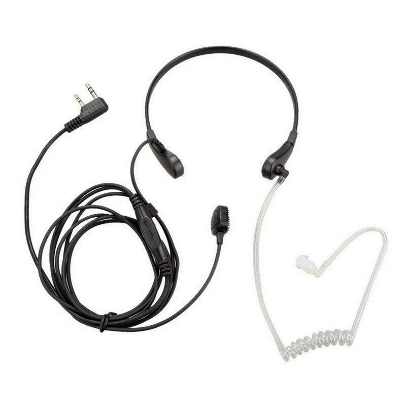 OPQ-Throat Microphone Vibration Headset Earpiece for Two Way Radio Baofeng Uv-5R Uv-82 Uv-B6 Bf-888S Walkie Talkie Earphone | Электроника