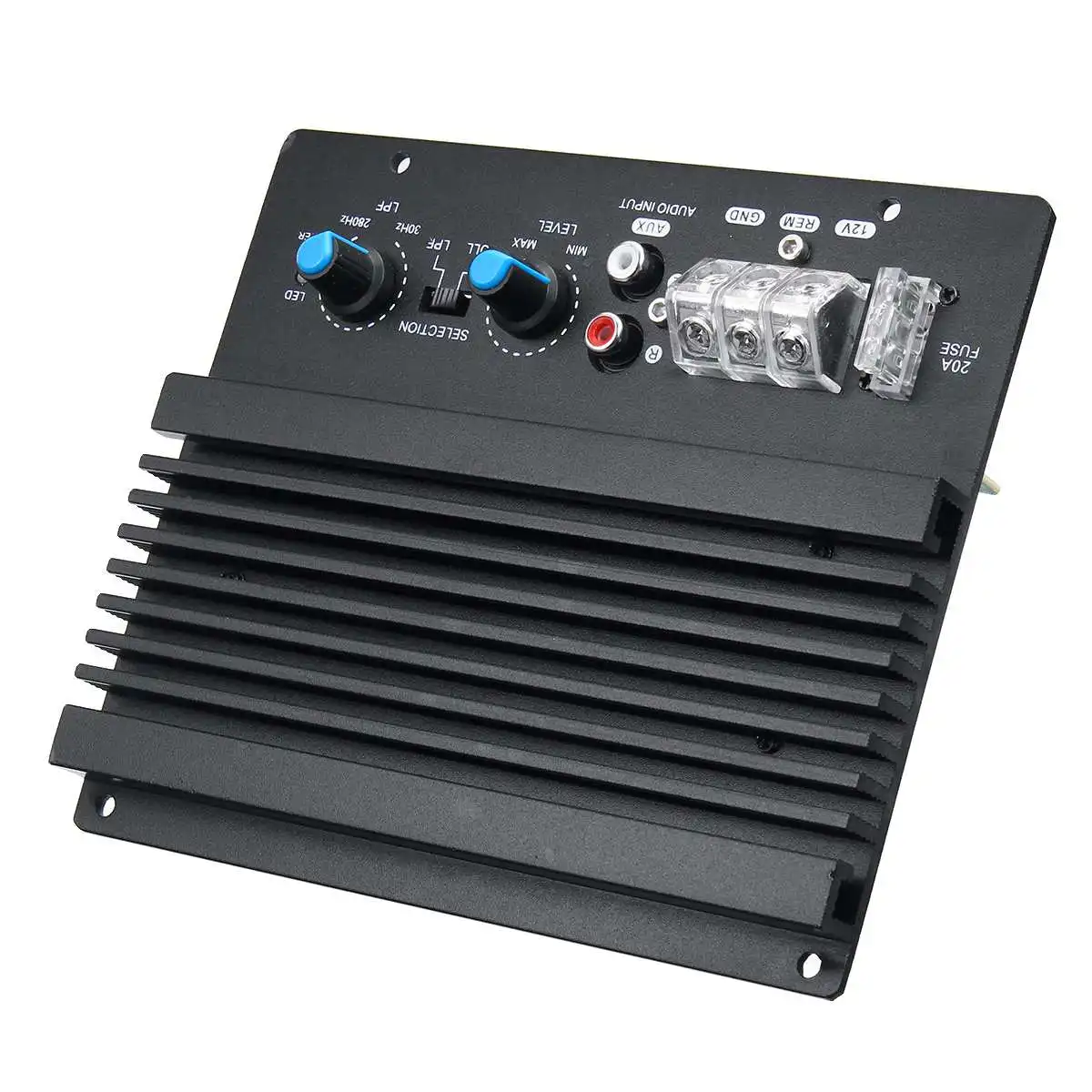 

12V 600W Mono Car Audio Amplifier Powerful Bass Subwoofer Amplifier Board Player Automotive Amplifier Module 3D Crystal Power