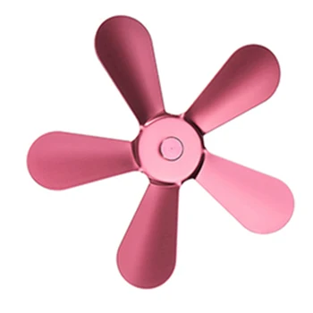 

1 X Stove Fan 5 Blade Fireplace Heat Powered Wood Burner Accessory Alumina Alloy
