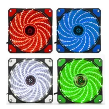 120Mm Pc Computer Ultra Stille Led Computer Koelventilator Radiator 12Cm Fan 12V 4Pin Voor Computer Case chassis Fan Koeler