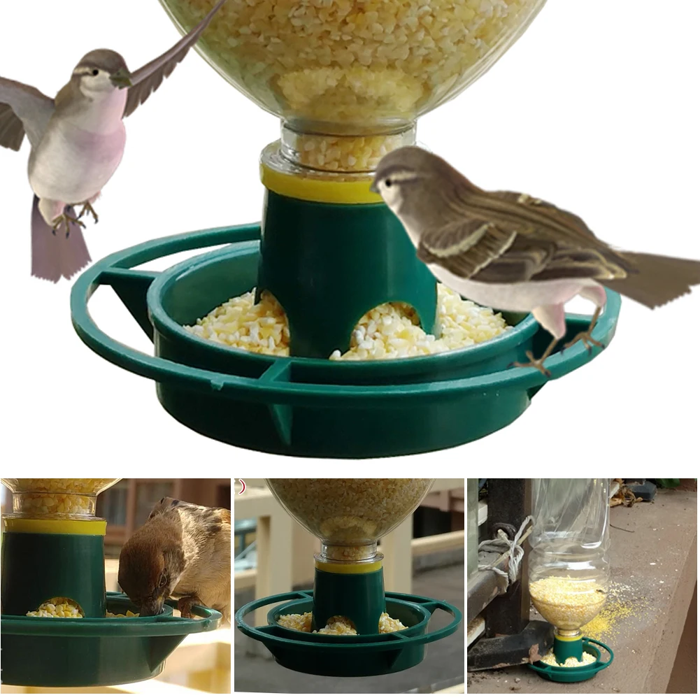 Alimentador automático de semillas de pájaros silvestres, taza colgante de bosque para alimentación de jardín, herramientas de alimentación de mascotas para interior y exterior, 1 Uds.