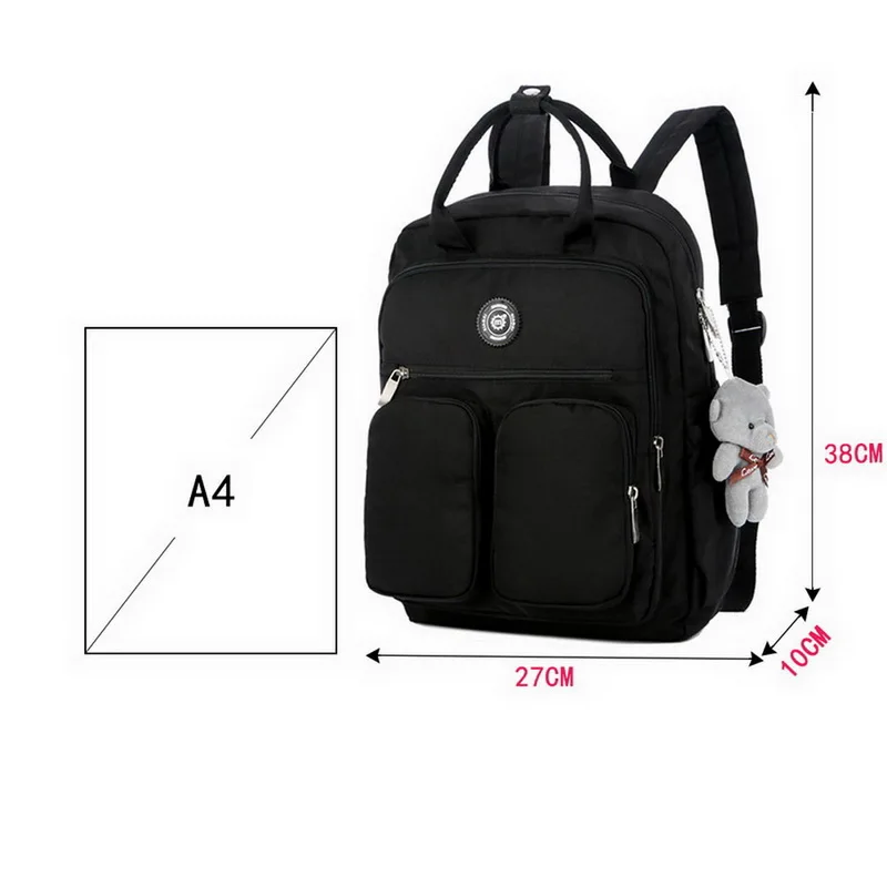 Повседневный женский рюкзак с несколькими карманами, большой емкости, водонепроницаемый для путешествий на открытом воздухе, школьные женские рюкзаки